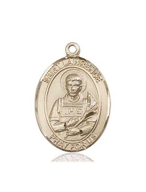 St. Lawrence Medal<br/>7063 Oval, 14kt Gold