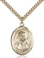 St. Louise de Marillac Medal<br/>7064 Oval, Gold Filled
