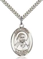 St. Louise de Marillac Medal<br/>7064 Oval, Sterling Silver