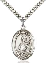 St. Lucia of Syracuse Medal<br/>7065 Oval, Sterling Silver