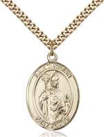 St. Kilian Medal<br/>7067 Oval, Gold Filled