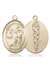 St. Luke the Apostle Medal<br/>7068 Oval, 14kt Gold