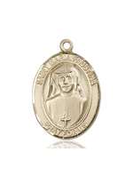 St. Maria Faustina Medal<br/>7069 Oval, 14kt Gold