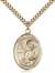 St. Mark the Evangelist Medal<br/>7070 Oval, Gold Filled