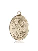 St. Mark the Evangelist Medal<br/>7070 Oval, 14kt Gold