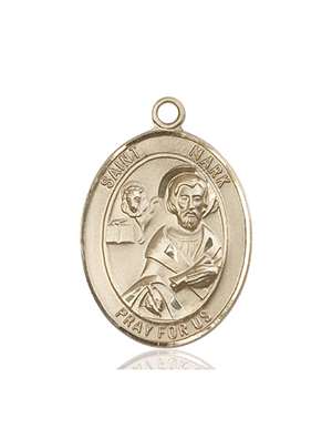 St. Mark the Evangelist Medal<br/>7070 Oval, 14kt Gold