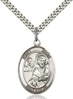 St. Mark the Evangelist Medal<br/>7070 Oval, Sterling Silver