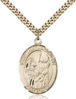 St. Mary Magdalene Medal<br/>7071 Oval, Gold Filled