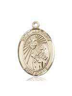 St. Margaret Mary Alacoque Medal<br/>7072 Oval, 14kt Gold