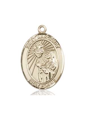 St. Margaret Mary Alacoque Medal<br/>7072 Oval, 14kt Gold