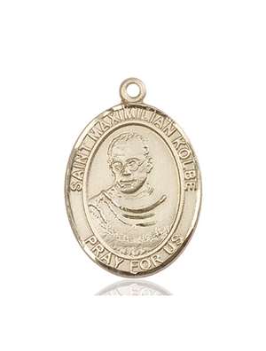 St. Maximilian Kolbe Medal<br/>7073 Oval, 14kt Gold