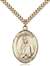 St. Martha Medal<br/>7075 Oval, Gold Filled