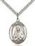 St. Martha Medal<br/>7075 Oval, Sterling Silver