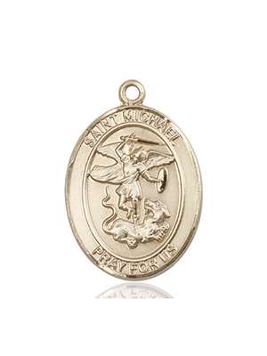 St. Michael the Archangel / Paratrooper Medal<br/>7076 Oval, 14kt Gold