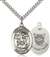 St. Michael the Archangel / Coast Guard Medal<br/>7076 Oval, Sterling Silver