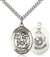 St. Michael the Archangel / Marine Corp Medal<br/>7076 Oval, Sterling Silver