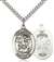 St. Michael the Archangel / National Guard Medal<br/>7076 Oval, Sterling Silver