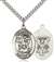 St. Michael the Archangel / Navy Medal<br/>7076 Oval, Sterling Silver