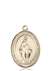 Miraculous Medal<br/>7078 Oval, 14kt Gold