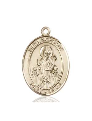 St. Nicholas Medal<br/>7080 Oval, 14kt Gold
