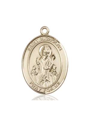 St. Nicholas Medal<br/>7080 Oval, 14kt Gold