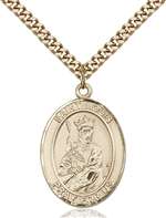 St. Louis Medal<br/>7081 Oval, Gold Filled