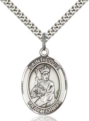 St. Louis Medal<br/>7081 Oval, Sterling Silver