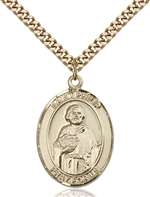 St. Philip the Apostle Medal<br/>7083 Oval, Gold Filled