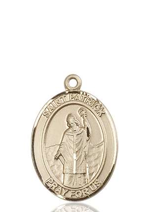 St. Patrick Medal<br/>7084 Oval, 14kt Gold