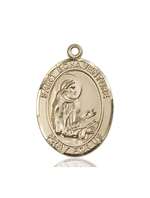 St. Bonaventure Medal<br/>7085 Oval, 14kt Gold