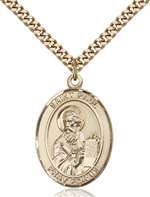 St. Paul the Apostle Medal<br/>7086 Oval, Gold Filled