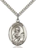 St. Paul the Apostle Medal<br/>7086 Oval, Sterling Silver