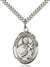 St. Martin de Porres Medal<br/>7089 Oval, Sterling Silver