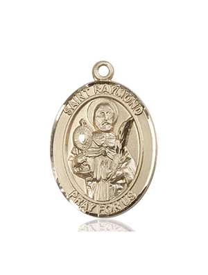 St. Raymond Nonnatus Medal<br/>7091 Oval, 14kt Gold