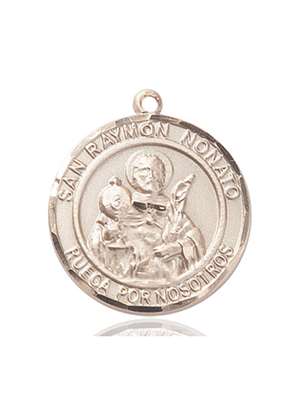 San Raymon Nonato Medal<br/>7091 Spanish, Round, 14kt Gold
