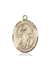 St. Richard Medal<br/>7093 Oval, 14kt Gold