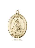 St. Rita of Cascia Medal<br/>7094 Oval, 14kt Gold