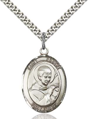 St. Robert Bellarmine Medal<br/>7096 Oval, Sterling Silver