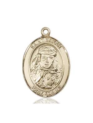 St. Sarah Medal<br/>7097 Oval, 14kt Gold