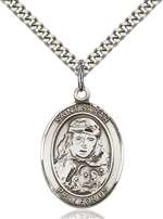 St. Sarah Medal<br/>7097 Oval, Sterling Silver