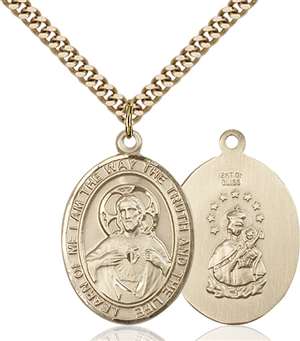 Scapular Heavy Curb Chain<br/>7098 Oval, Gold Filled