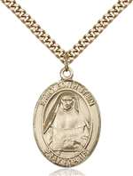 St. Edith Stein Medal<br/>7103 Oval, Gold Filled