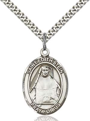 St. Edith Stein Medal<br/>7103 Oval, Sterling Silver