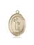 St. Stephen the Martyr Medal<br/>7104 Oval, 14kt Gold
