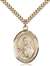 St. Theresa Medal<br/>7106 Oval, Gold Filled