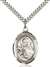 St. Theresa Medal<br/>7106 Oval, Sterling Silver