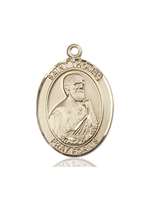 St. Thomas the Apostle Medal<br/>7107 Oval, 14kt Gold