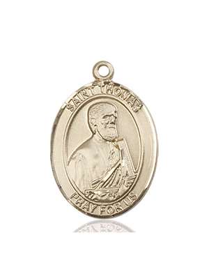 St. Thomas the Apostle Medal<br/>7107 Oval, 14kt Gold