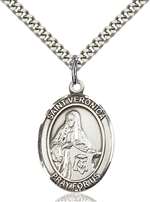 St. Veronica Medal<br/>7110 Oval, Sterling Silver