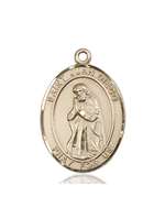 St. Juan Diego Medal<br/>7111 Oval, 14kt Gold